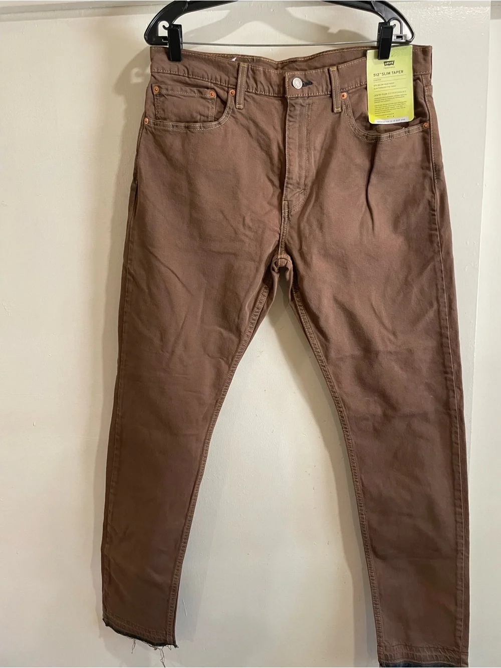 Levi's Brown Slim Taper Men’s Jeans 36 x 34